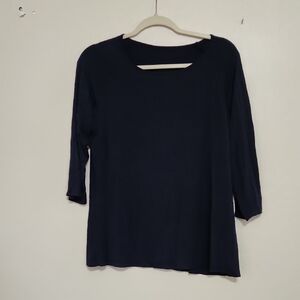 Classic Navy Women's 3/4 Sleeve Top
